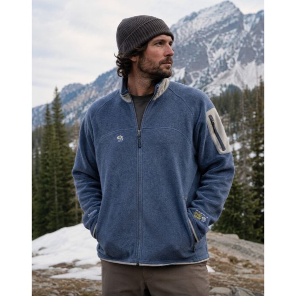 Vintage Mountain Hardwear Polartec Fleece Jacket Blue Full Zip Gorpcore Men’s XL